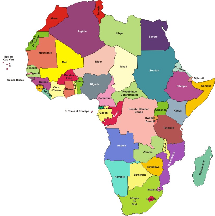 Carte d'afrique