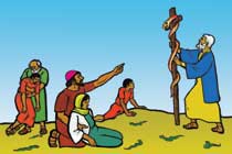 IMAGE 20. LE SERPENT DANS LE DESERT