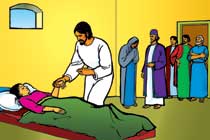 49. Jésus ramène à la vie une petite fille morte